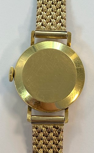 Lot 275 - IWC - A lady's 18ct gold wristwatch on a later 9ct gold bracelet
