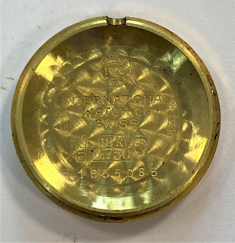 Lot 275 - IWC - A lady's 18ct gold wristwatch on a later 9ct gold bracelet