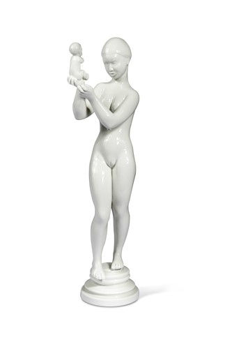 Lot 39 - Kai Nielsen for Bing & Grondahl, a blanc de chine model of Venus