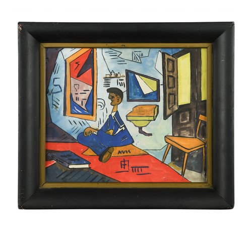 Lot 373 - A group of three modern pictures, to include