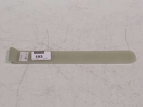Lot 193 - A Chinese jadeite book mark/page turner, 24.5cm