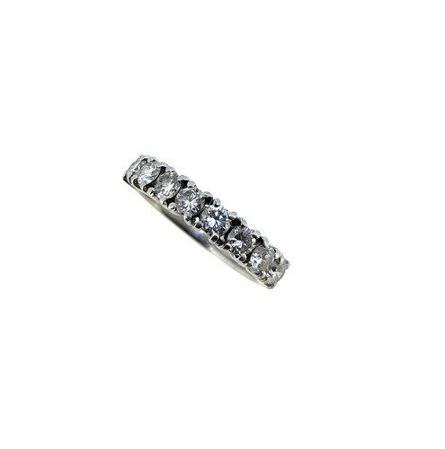 Lot 228 - A diamond half eternity ring