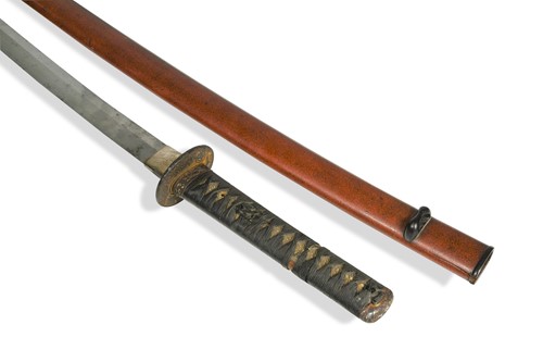 Lot 515 - A Japanese Katana, signed Ashu Shin Kaifu Ujiyoshi, late 19th century