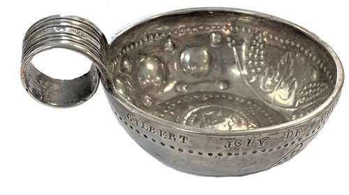 Lot 322 - A mid-19th century French metalwares silver tastevin