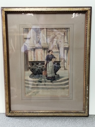 Lot 404 - N Girotto (Italian, early 20th century), Lady...