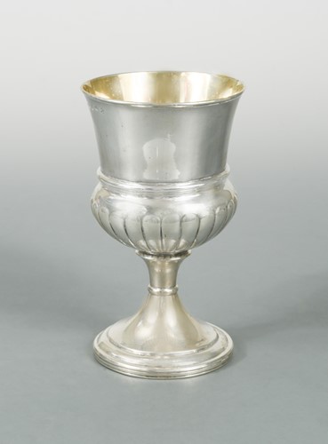 Lot 491 - Edinburgh - A George III silver wine goblet