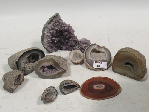Lot 28 - A collection of rocks, geology specimens and...