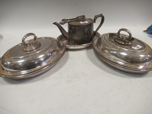 Lot 206 - A collection of electroplated wares, including...