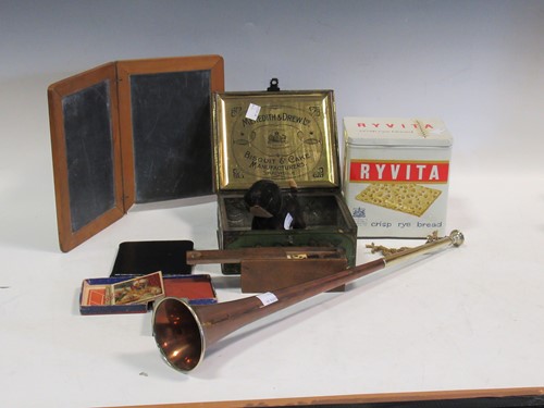Lot 42 - A copper post horn by Henry Keat & Sons,...