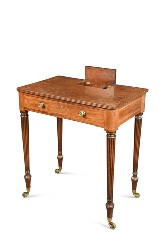 Lot 266 - A mahogany writing table in the manner of Gillows, 19th century