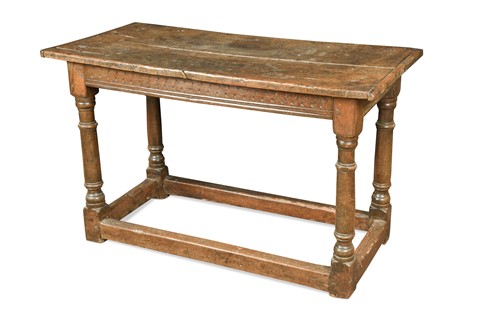 Lot 172 - An oak side table, 18th century and later