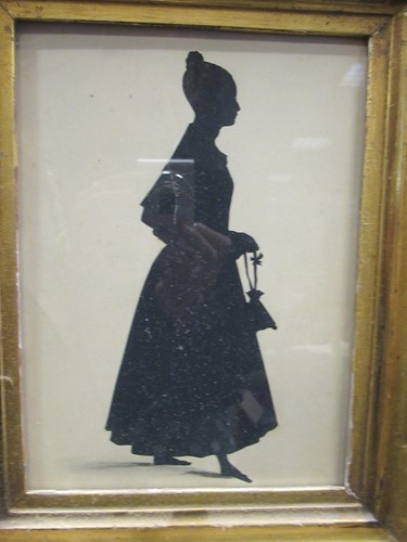 Lot 326 - A Regency full length portrait silhouette 22.5...