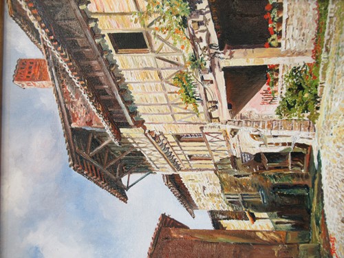 Lot 414 - Phyllis Morgans RGI, The Windrush, oil...