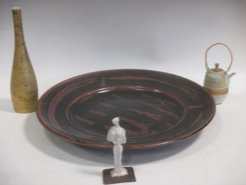 Lot 152 - Adam Dworski studio pottery figure, together...