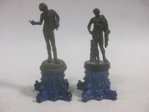 Lot 187 - After the Antique, a bronze model of David and...