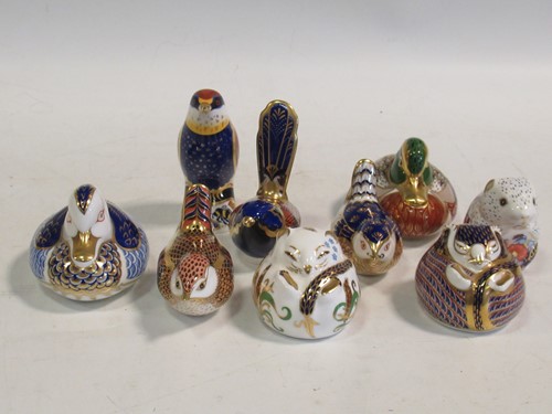 Lot 16 - Royal Crown Derby imari paperweights, (9)