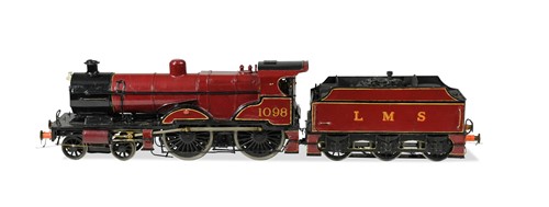 Lot 522 - A painted metal kit or scratch built model O gauge electric locomotive