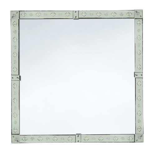 Lot 252 - A Venetian frame wall mirror