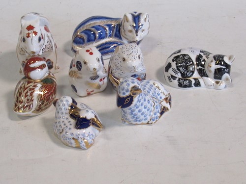 Lot 4 - Royal Crown Derby paperweights, eight various...