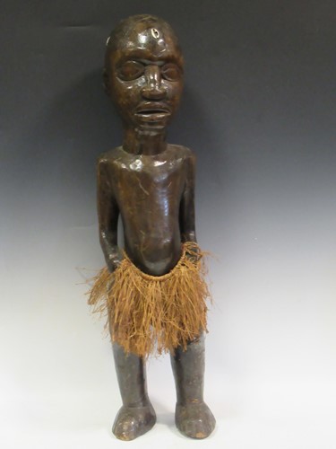 Lot 156 - A large 75cm tall African Luba Hemba male...