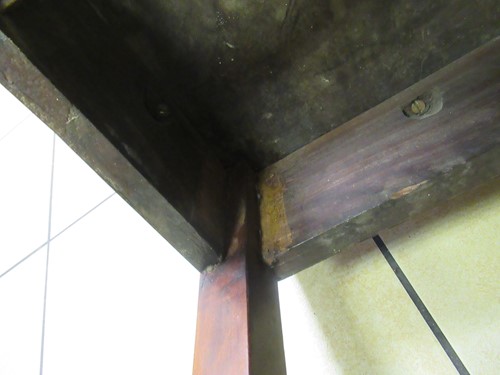 Lot 476 - A mahogany serpentine shape side table with...