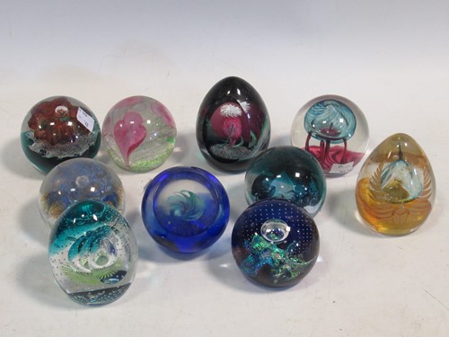 Lot 169 - A collection of Caithness glass paperweights,...