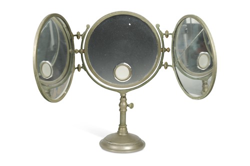 Lot 167 - Brot, Paris, a 'Le Mirophar' illuminated triptych dressing table mirror