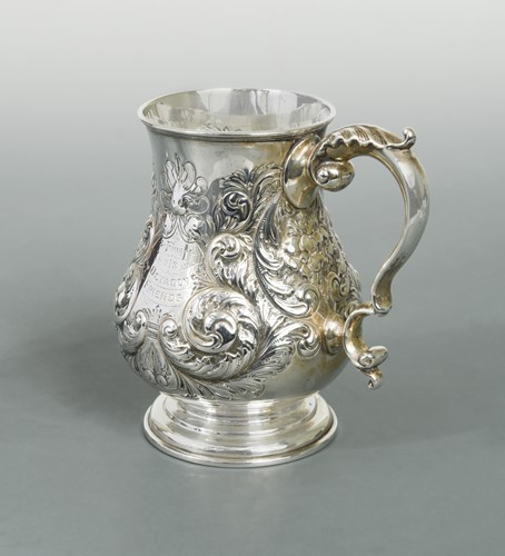 Lot 421 - A Victorian silver tankard