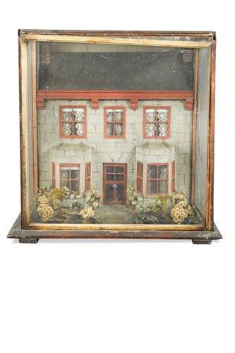 Lot 171 - A cased architectural diorama, early 20th century