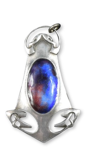 Lot 147 - Archibald Knox for Murrle Bennett & Co., an Arts and Crafts enamelled pendant