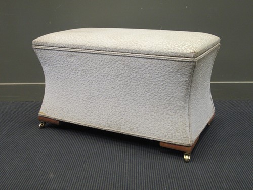 Lot 502 - A Victorian style sarcophagus shape Ottoman on...