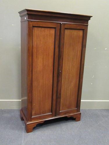 Lot 432 - An early Victorian mahogany two door bookcase...
