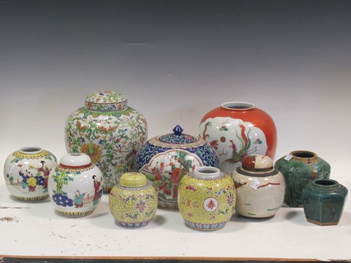 Lot 86 - A collection of 19th century and later ginger...