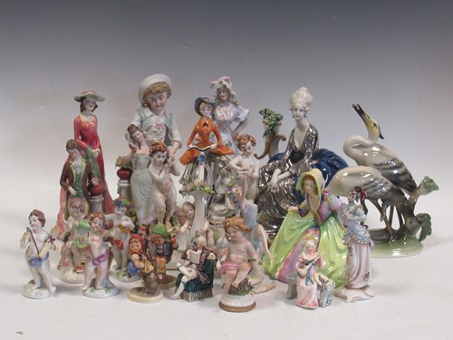 Lot 180 - A good collection of Capodimonte, Morlor,...