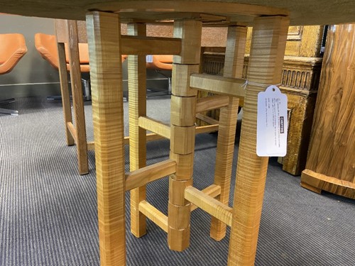 Lot 304 - Nick Stenning (British, 20th century), a sycamore card table, 1982