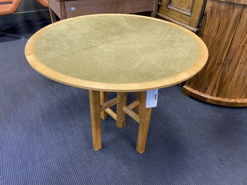 Lot 304 - Nick Stenning (British, 20th century), a sycamore card table, 1982