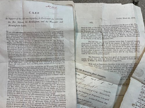 Lot 99 - A collection of old documents, photographs and...