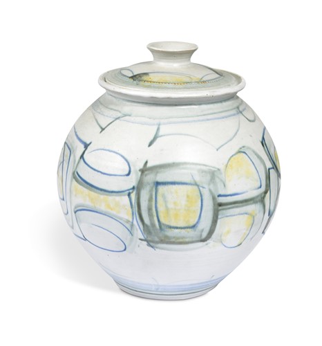 Lot 96 - Alan Caiger-Smith (British, 1930-2020), a large Aldermaston Pottery jar and cover