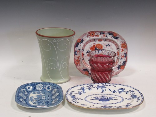 Lot 106 - Collection of cut glassware, two Doulton...