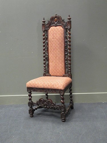 Lot 495 - A set of three Victorian walnut dining chairs,...