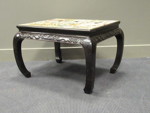 Lot 532 - A Chinese hardwood low or kang table, with...