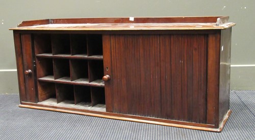 Lot 550 - A late Victorian or Edwardian desk top cabinet...