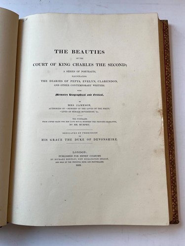 Lot 195 - JAMESON (Mrs) The Beauties of the Court of...