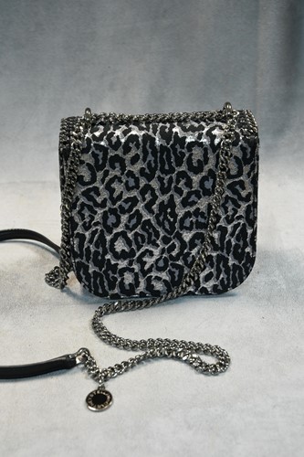 Lot 185 - Stella McCartney, a mini Falabella box leopard print crossbody handbag