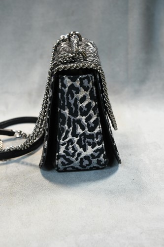 Lot 185 - Stella McCartney, a mini Falabella box leopard print crossbody handbag