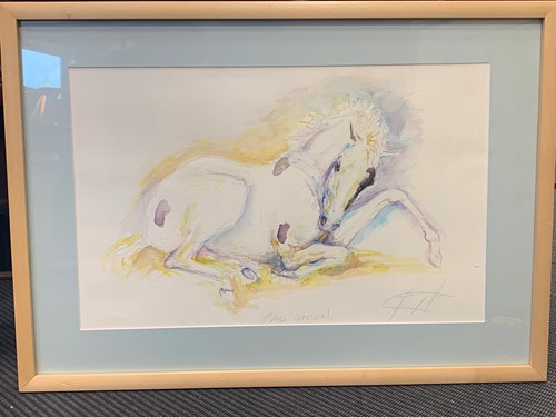 Lot 371 - Jacqui Jones (b. 1961) New Arrival, signed and...
