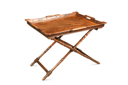Lot 308 - A mahogany butler's tray