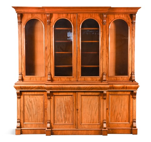 Lot 407 - A mid Victorian mahogany library bookcase