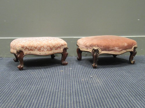 Lot 536 - A pair of Victorian footstools with...