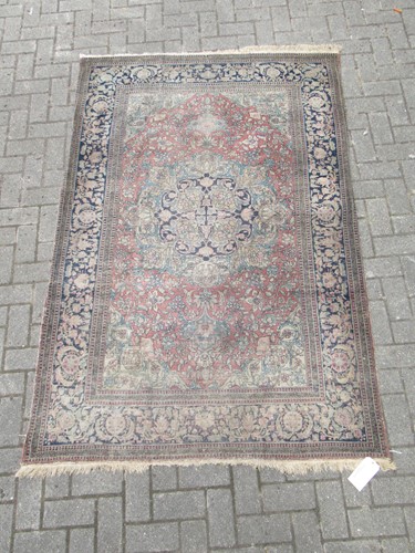 Lot 599 - A late 19th century isfarhan 219 x 138cm